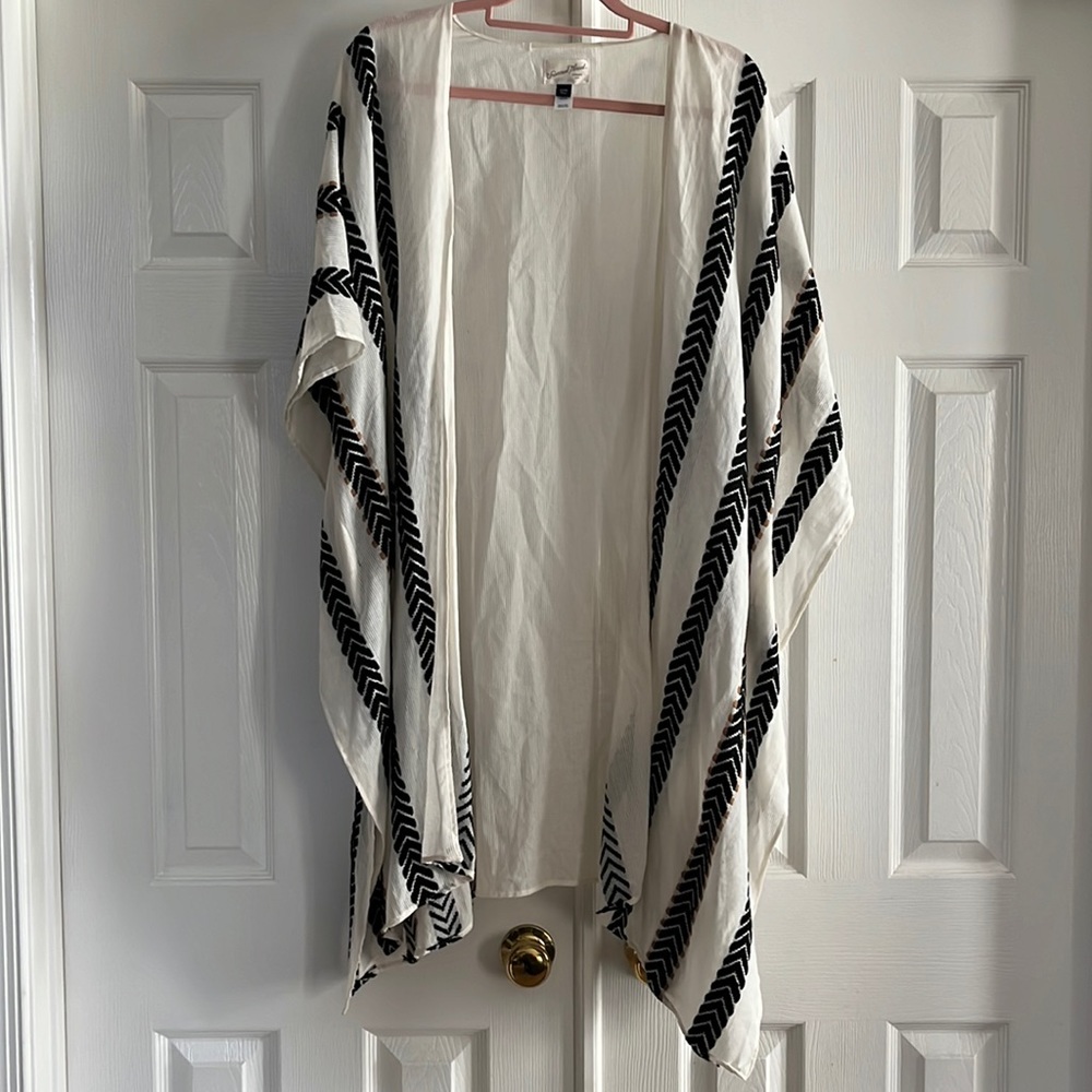 Striped kimono one size fits most
